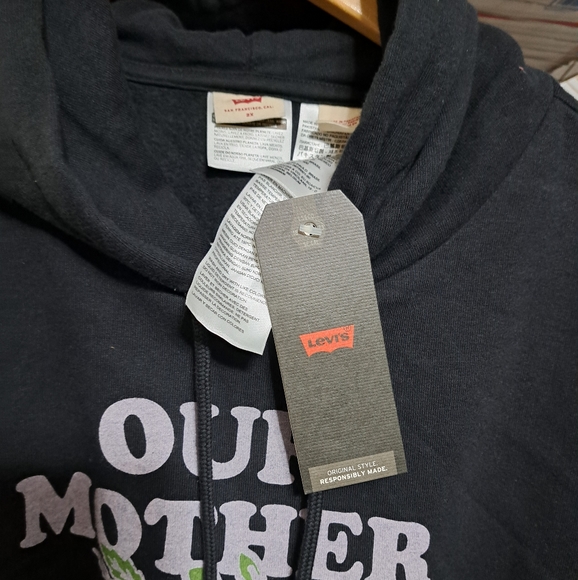NWT LEVI'S CROPPED HOODIE - Picture 6 of 8